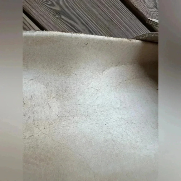 BIRKENSTOCK MADRID BIG BUCKLE SLIDE SANDALS NATURAL LEATHER PATENT Sz 36 (5-5.5) - Picture 9 of 11